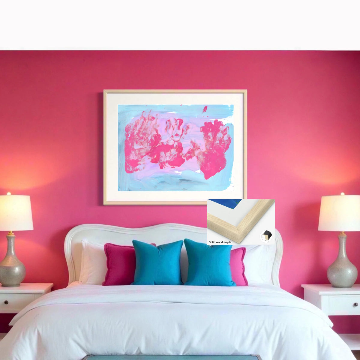 Solid wood maple square