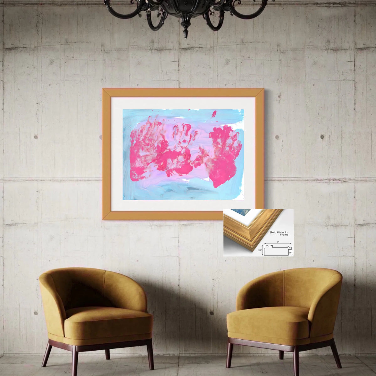 Plain air gold square