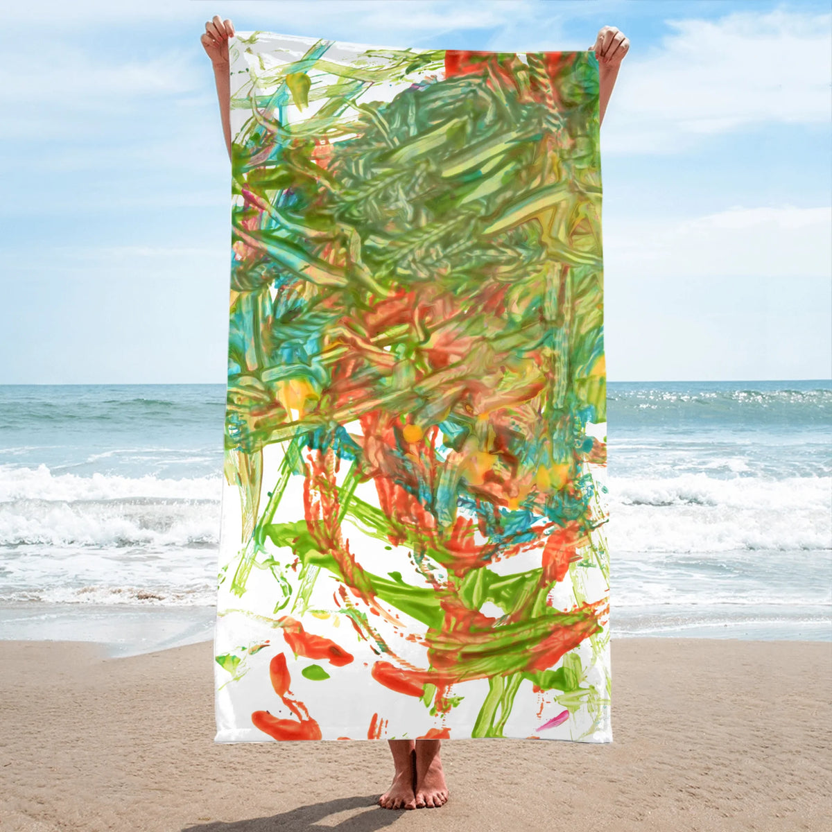 Beach towel, customizable, Winter26