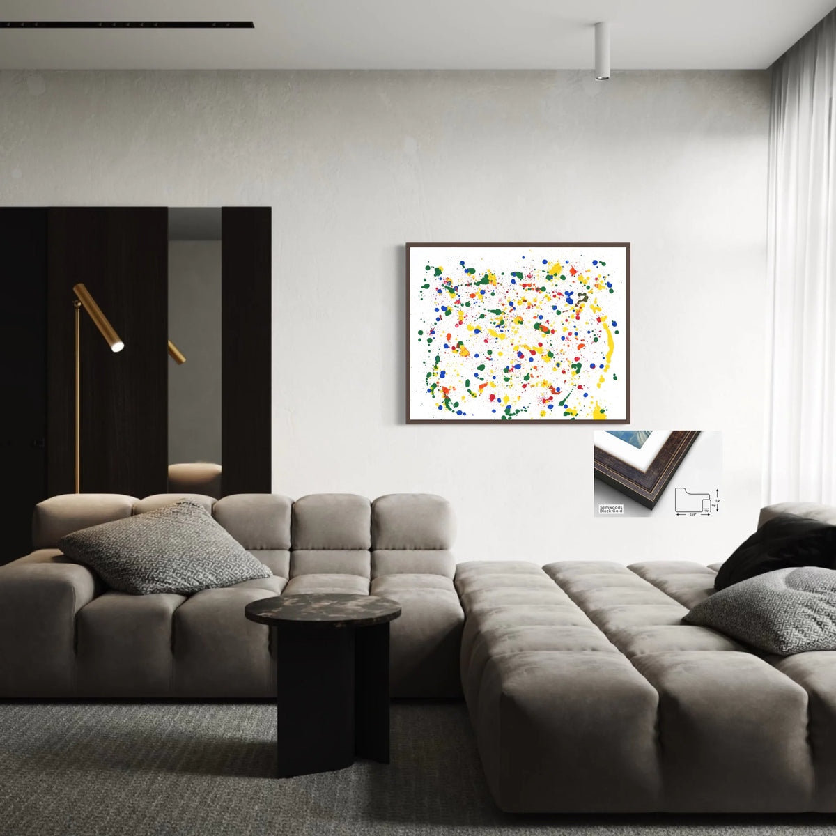 Framed canvas_Slimwood Black Gold_R 5 to 4_CP-45x36x0.75-SBG-1.125x0.75