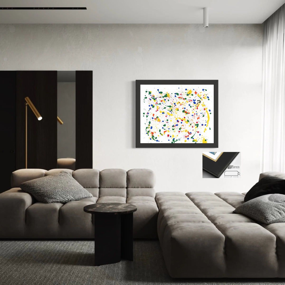 Framed canvas_Concerto Black God_R 5 to 4_CP-45x36x0.75-CBG-3x0.875