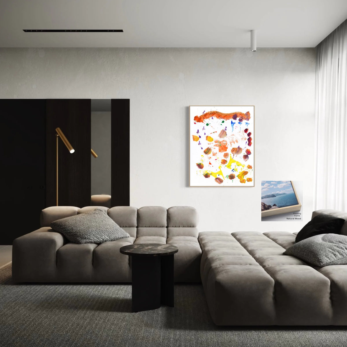 Floating Natural Wood