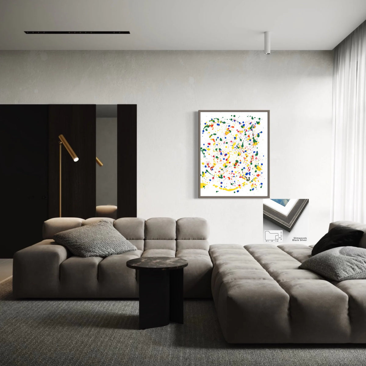 Slimwood Black Silver_36x45in