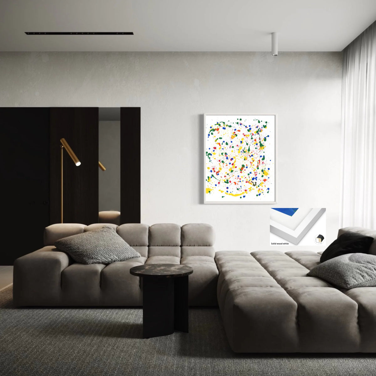 Solid wood white 1.25