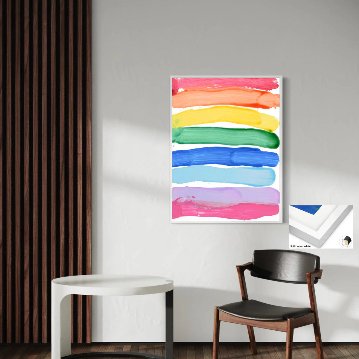 Solid wood white 0.75x1.125_R3to4_30x40in