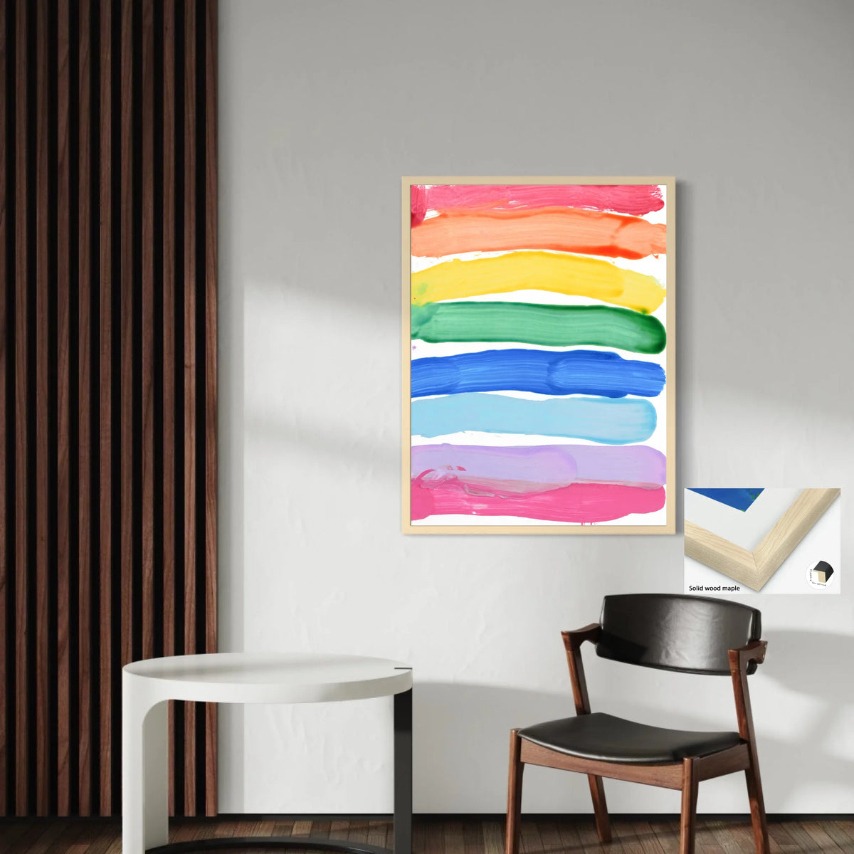 Solid wood maple 1.25x0.875_R3to4_30x40in