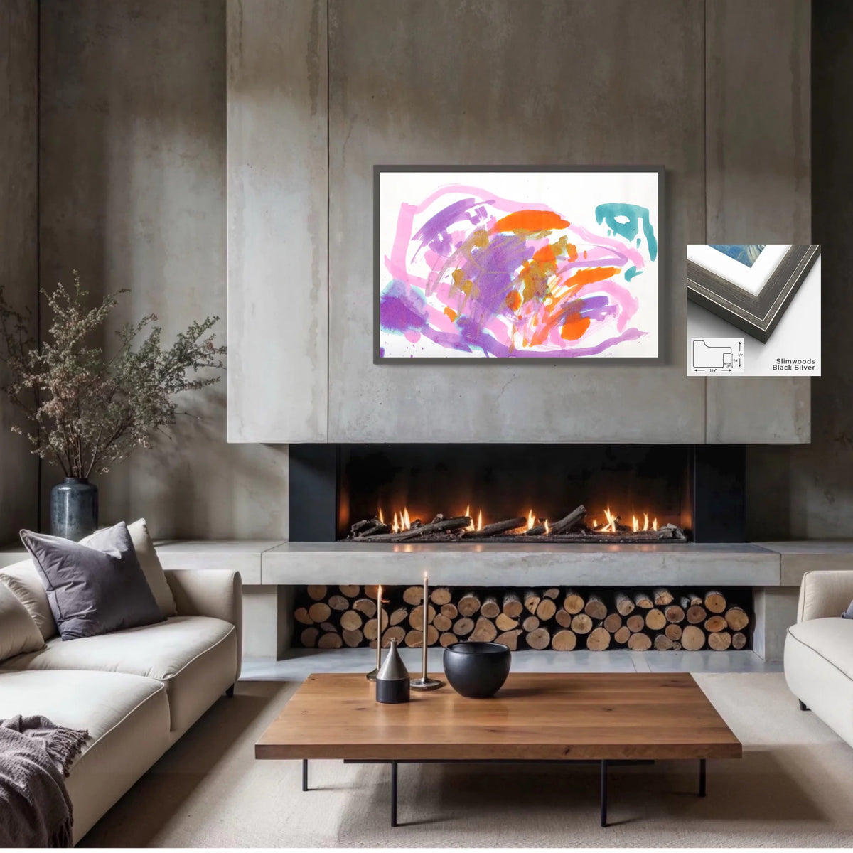 MU4C_slimwood_black_silver_framed canvas_CP-30x45x0.75-SBS-1x0.75