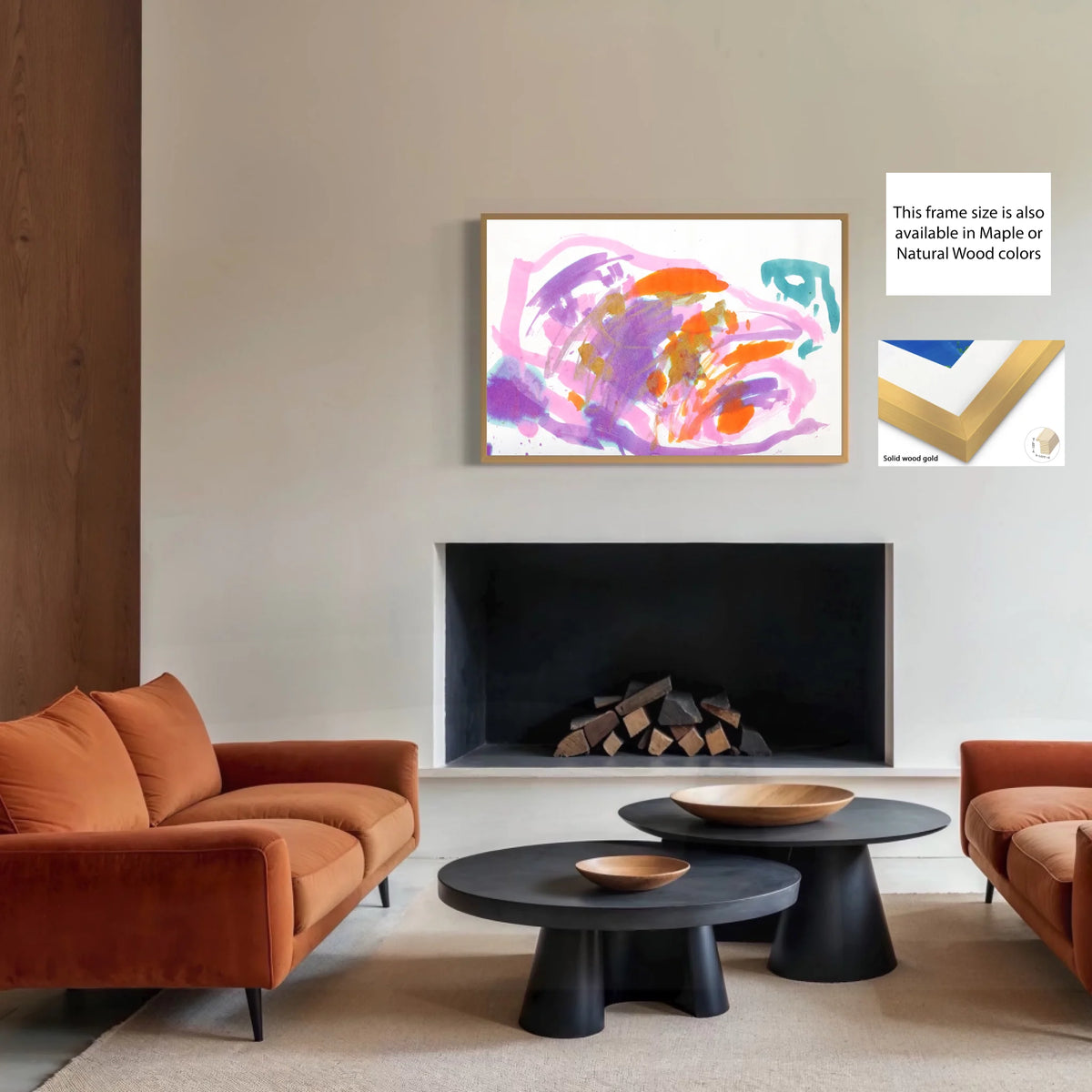 MU7F_Solid wood gold_Framed canvas_CP-30x45x0.75-SLDWG-0.8x1