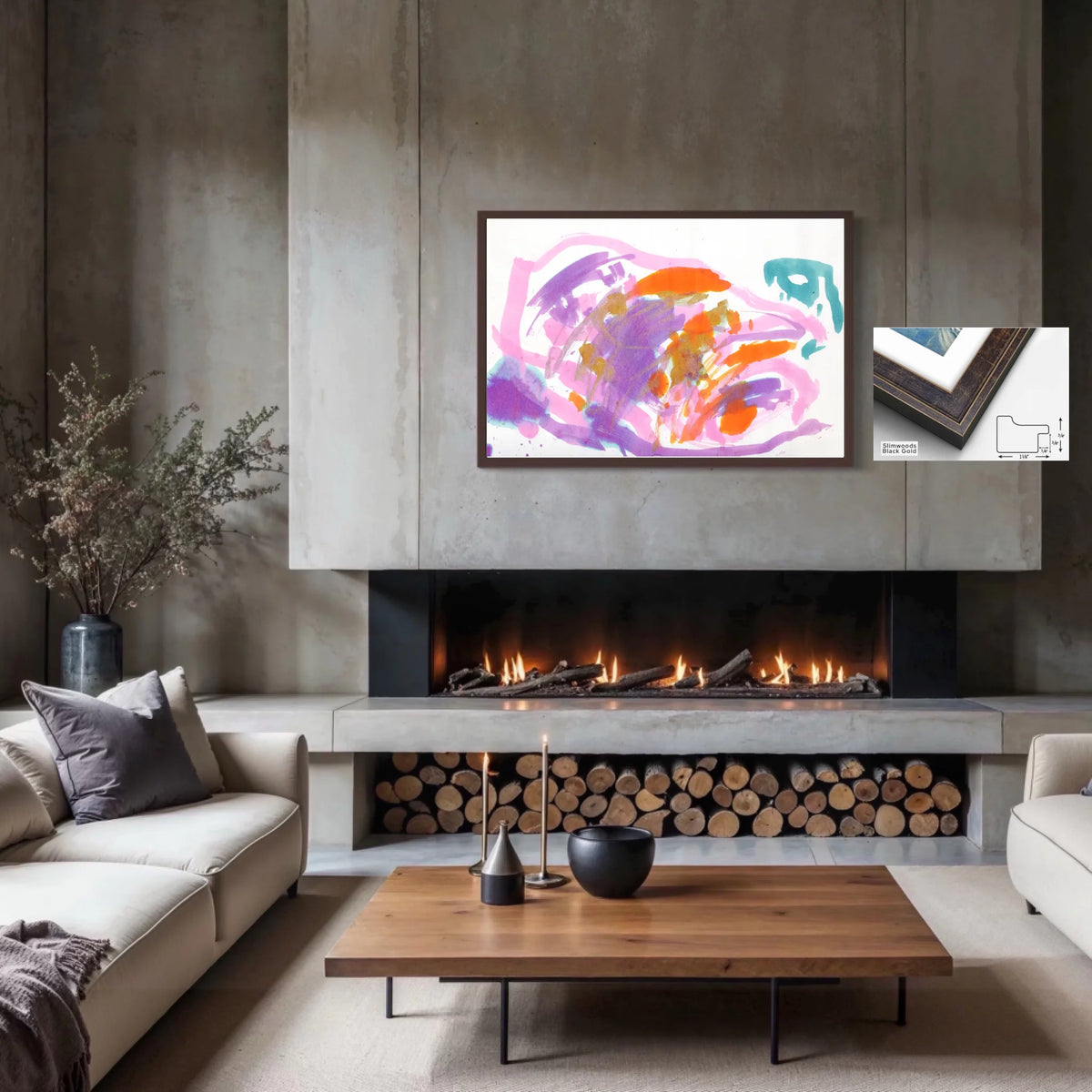 MU4C_slimwood_black_gold_framed canvas_CP-30x45x0.75-SBG-1x0.75