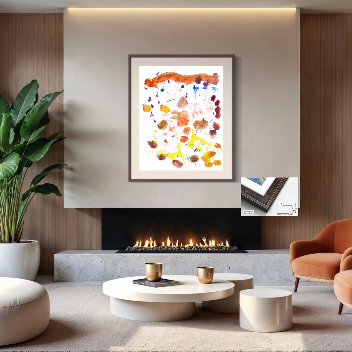 Paper print_Slimwood black gold_off white mat 4%22_1.125x0.75_36x45in