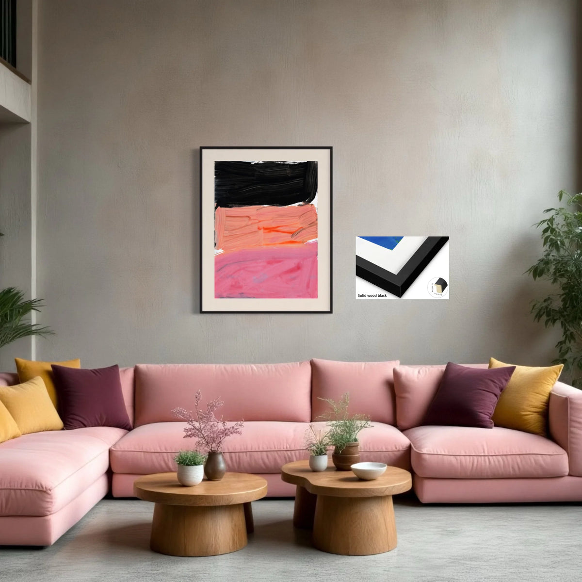 Paper prints_solid wood Black_off white matt 4%22_0.75x1.125_30x40in