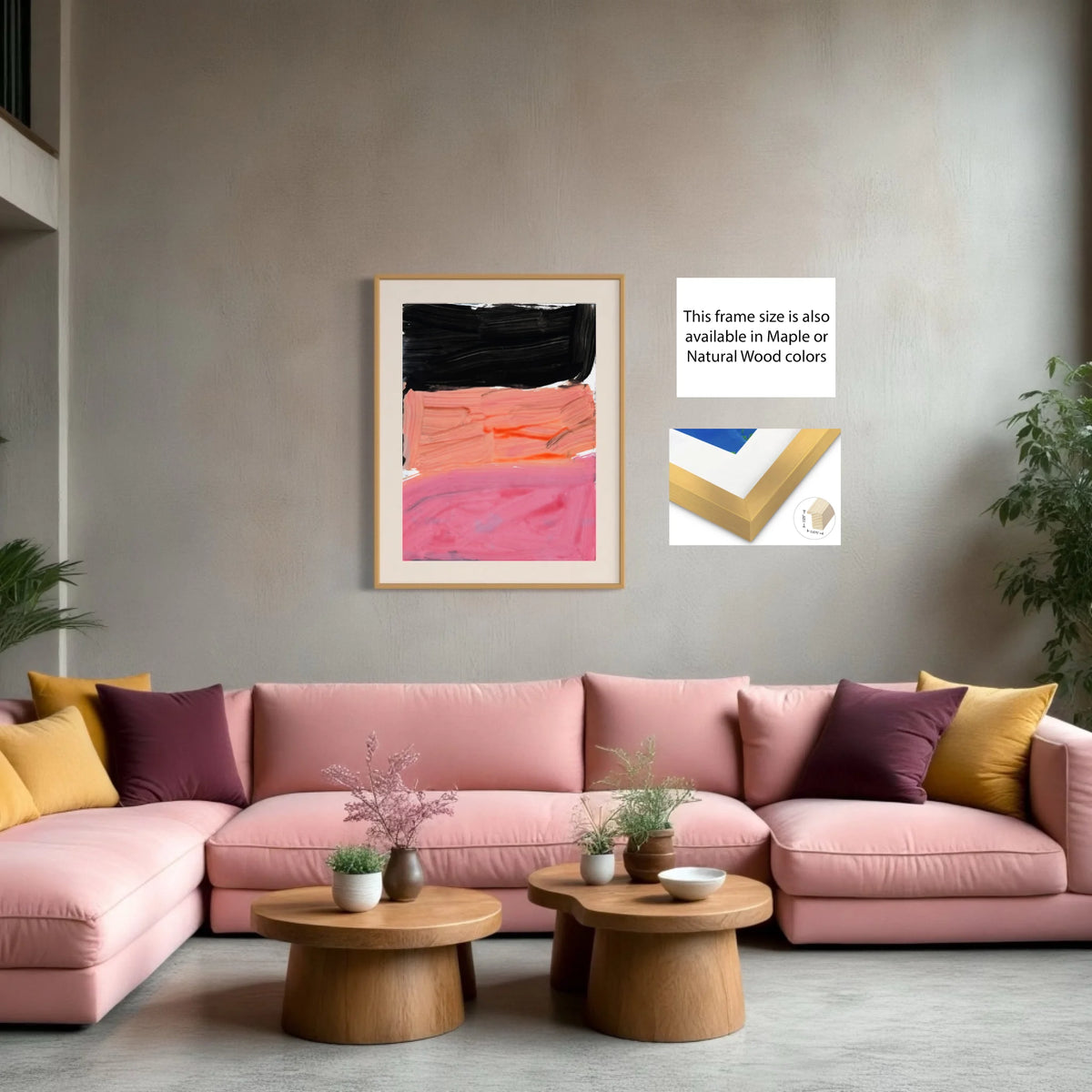 Paper prints_solid wood gold_off white matt 4%22_0.875x1.125_30x40in