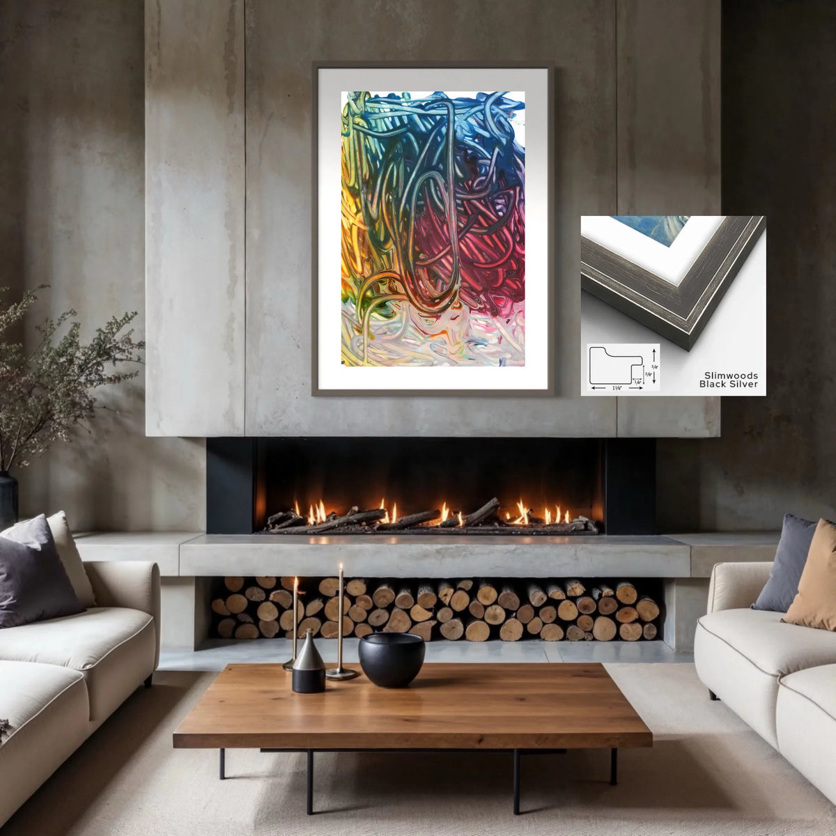 Paper print_regular_slimwood black silver_white matt 4%22_1.1x0.75_30x45in