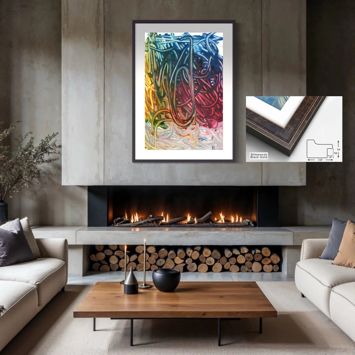 Paper print_regular_slimwood black gold_white matt 4%22_1.1x0.75_30x45in