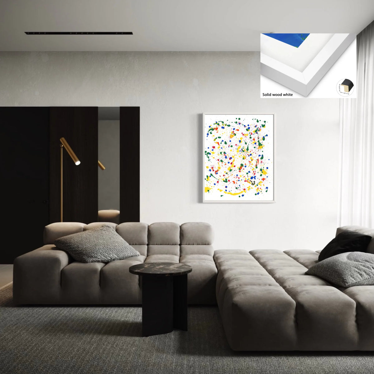 Solid wood white 1.25