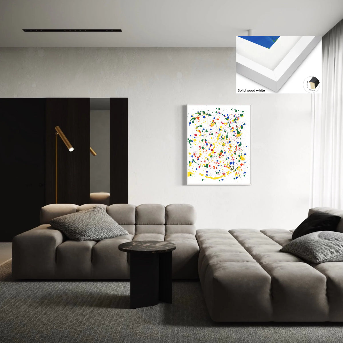 Solid wood white 0.75