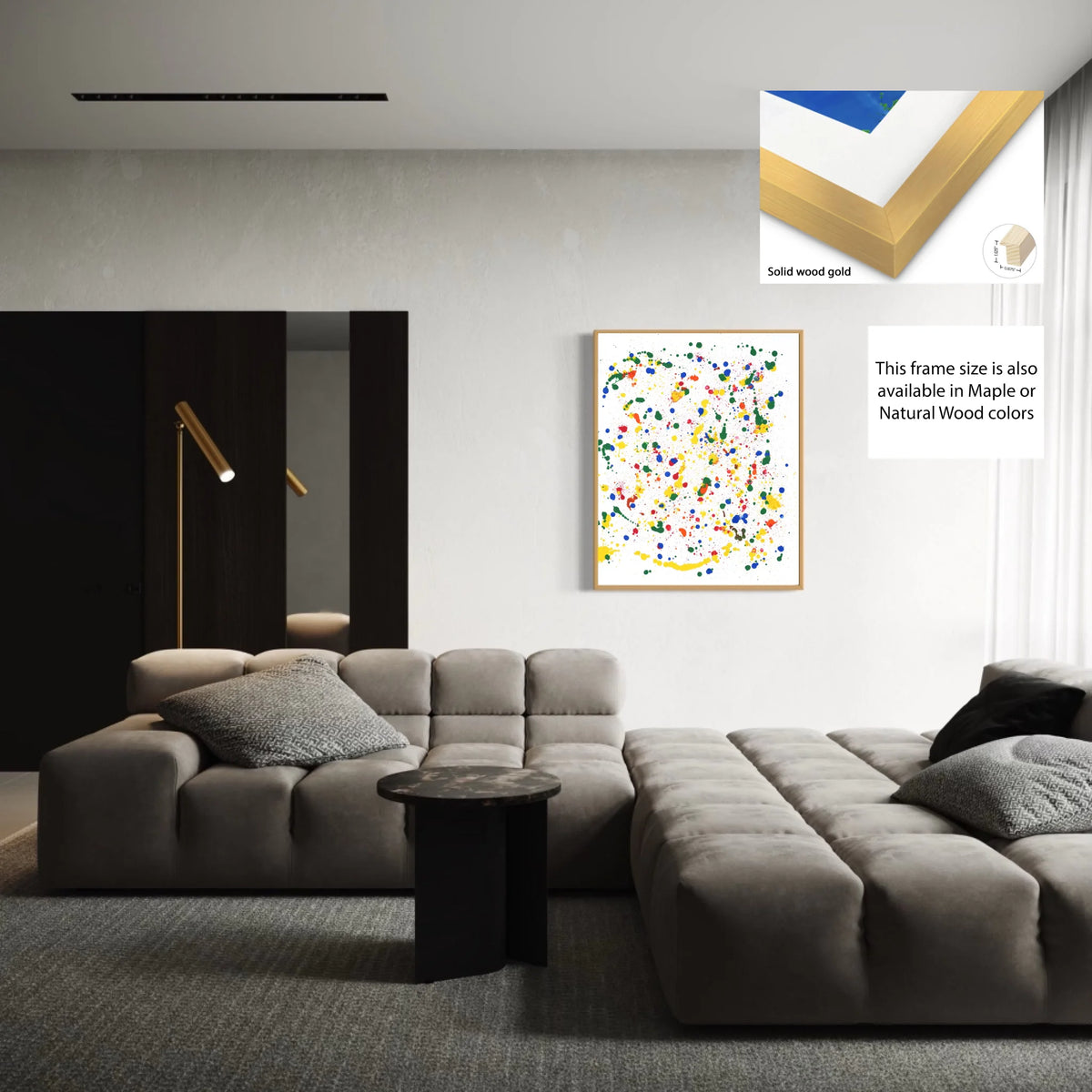 Solid wood gold 0.85