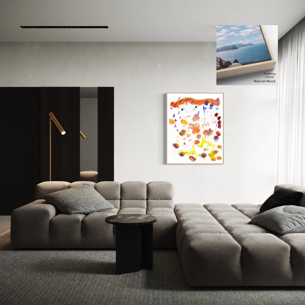 Floating Natural Wood