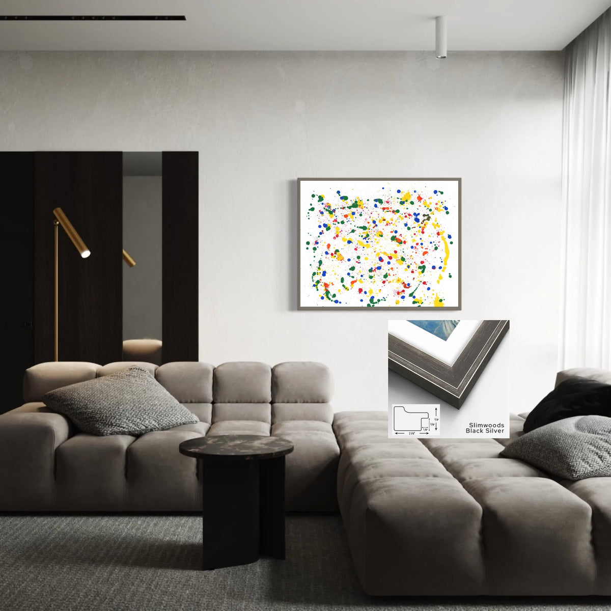 Framed canvas_Slimwood Black Silver_R 5 to 4_CP-45x36x0.75-SBS-1.125x0.75