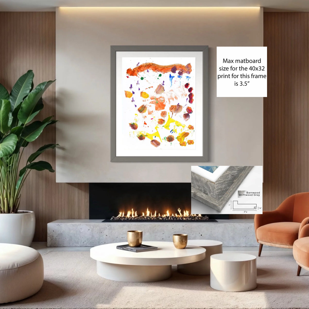 Paper print_Barnwood driftwood gray_white mat 3.5%22_2.875x1_36x45in