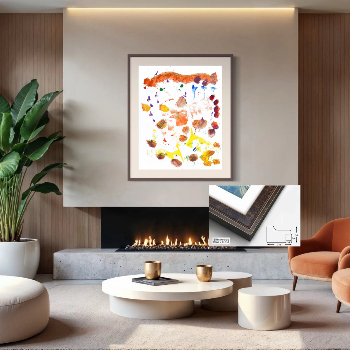 Paper print_Slimwood black gold_off white mat 4%22_1.125x0.75_36x45in