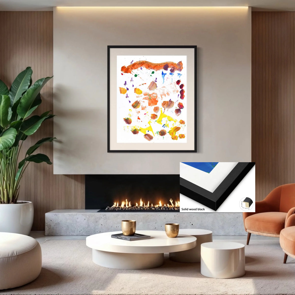 Paper print_Solid wood black_off white mat 4%22_1.25 x 0.875_36x45in