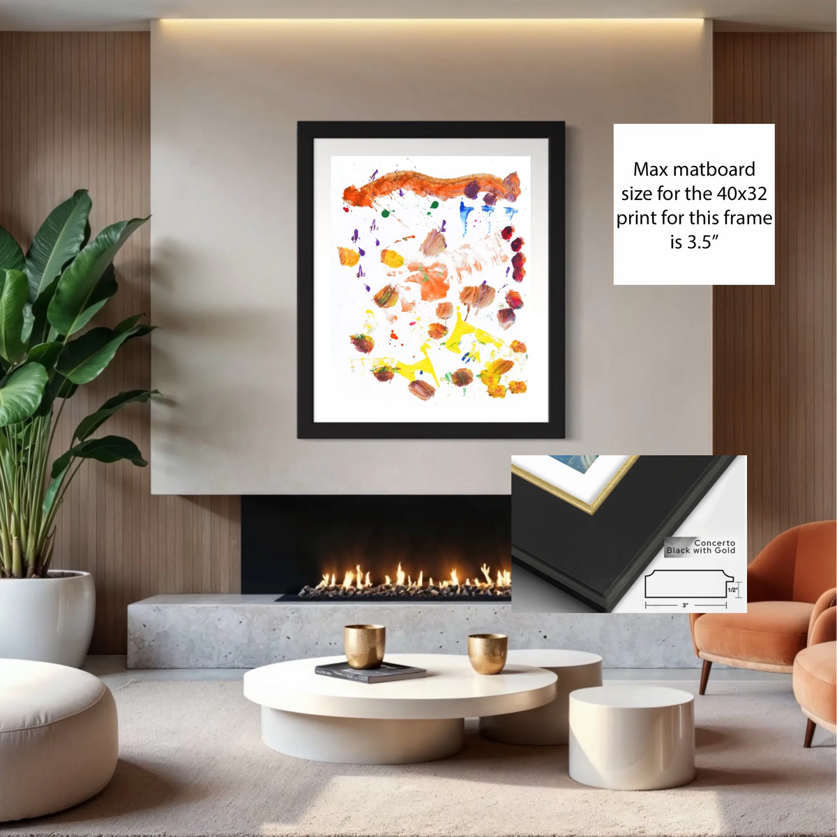 Paper print_Concerto Black_white mat 3.5%22_3x0.875_36x45in