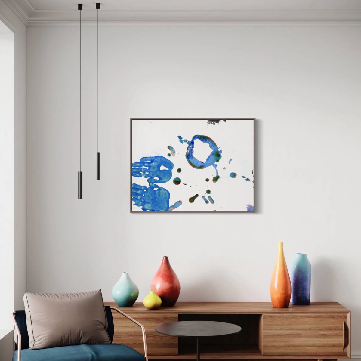 Series CF-S26R4334, Canvas Prints Floating Frames, Abstract, Customizable, Spring26