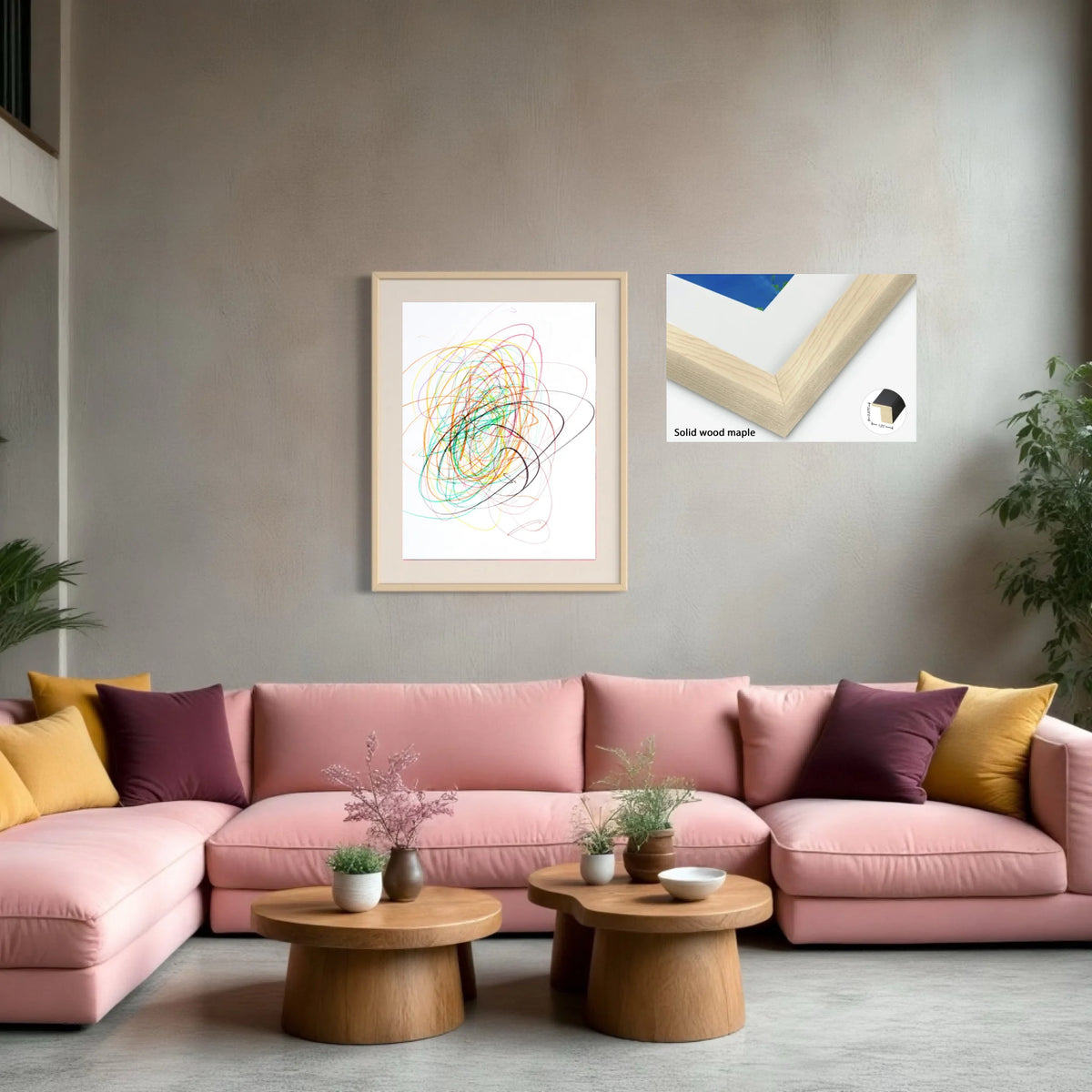 Paper prints_solid wood maple_off white matt 4%22_1.25x0.875_30x40in