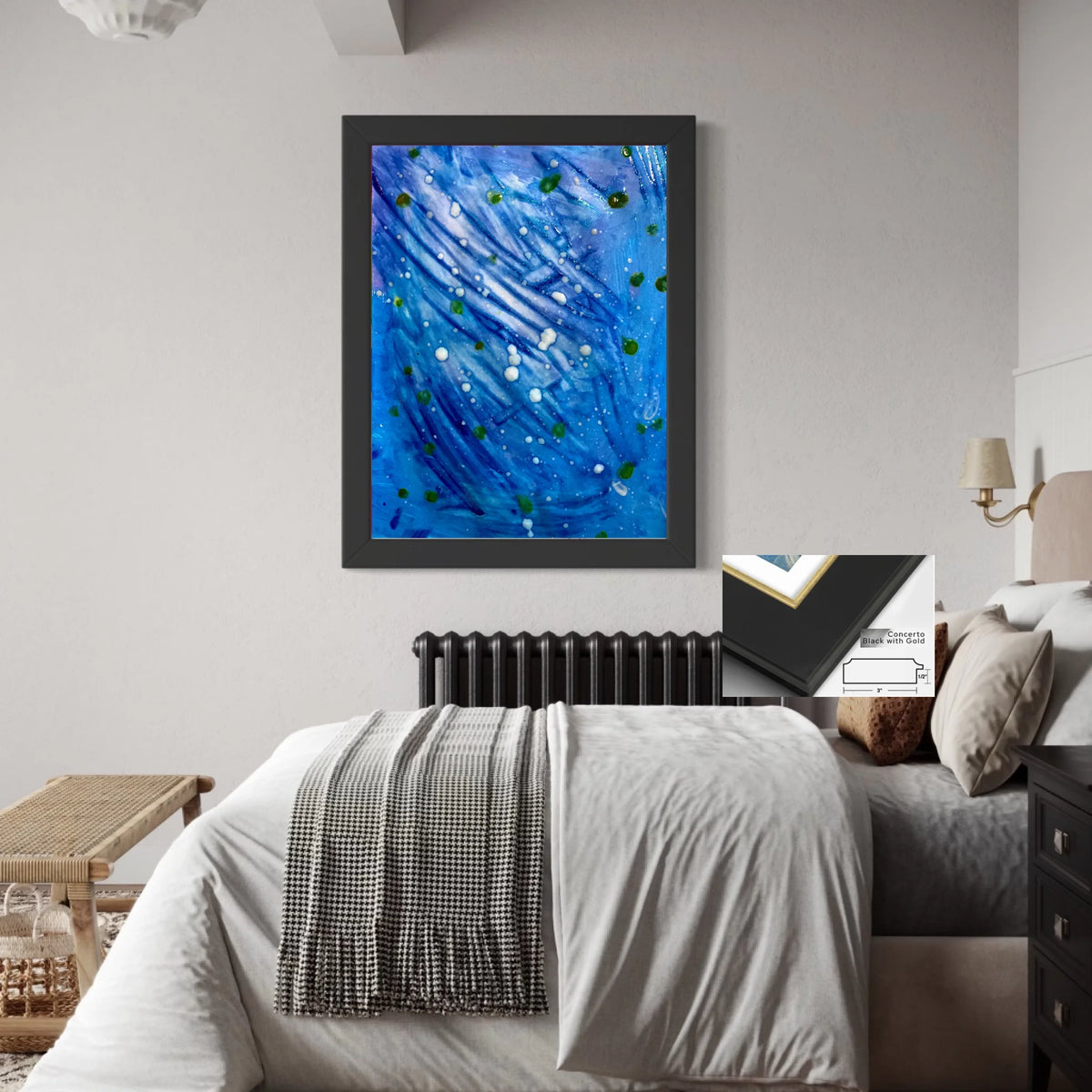 Concerto black with gold 3x1_R3to4_30x40in