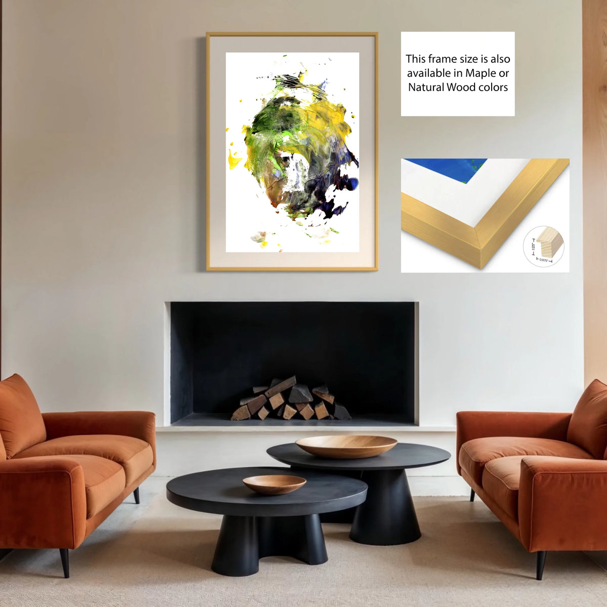Paper print_regular_solid wood gold_off white matt 4%22_0.875x1.125_30x45in