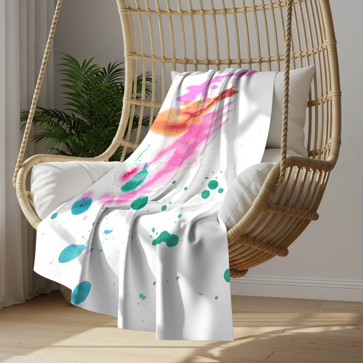 Hanging chair blanket mockup copy