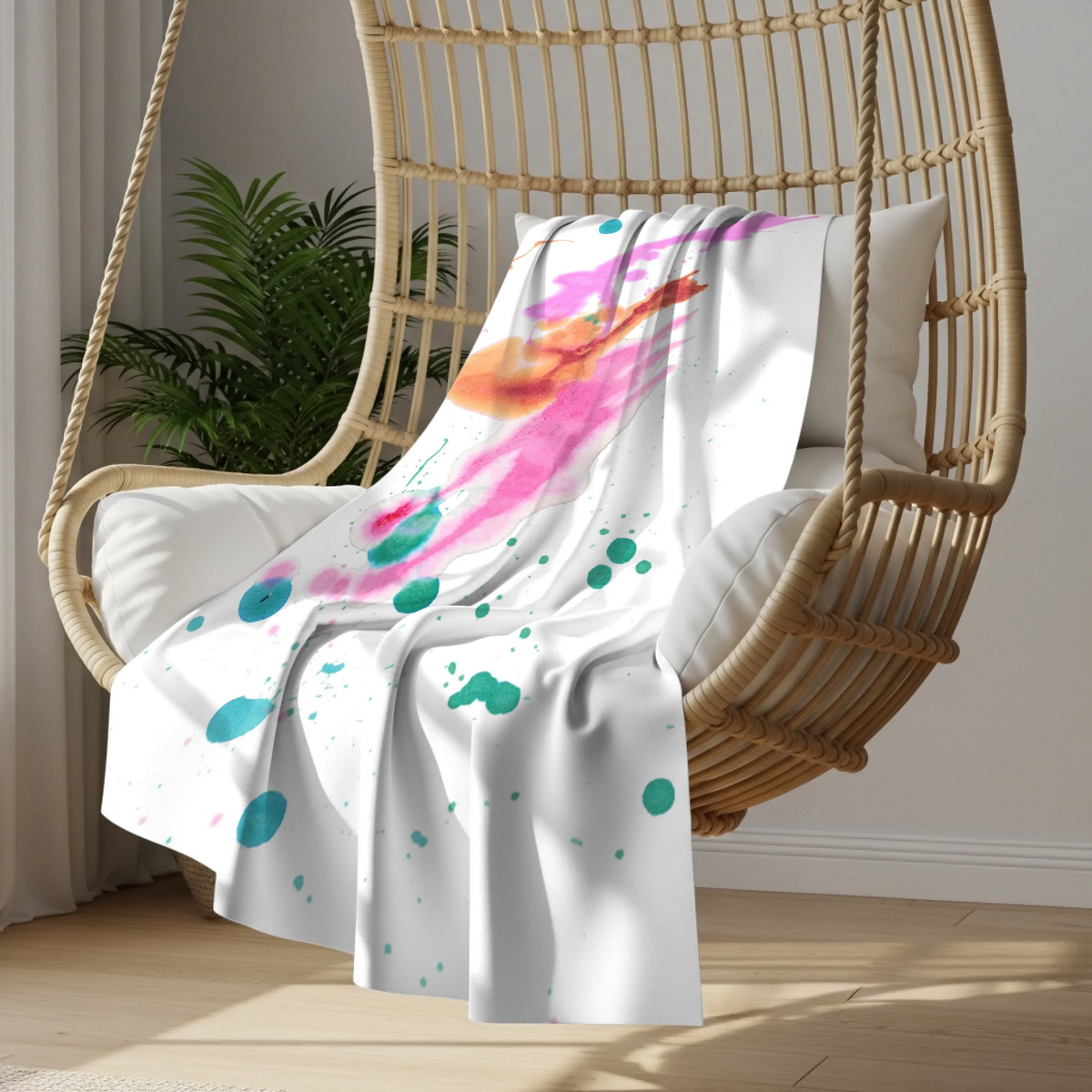 Hanging chair blanket mockup copy