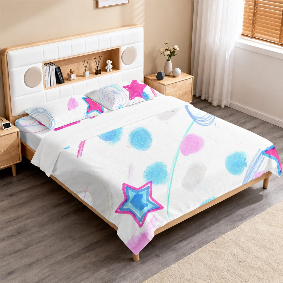Bedding Set (Duvet cover, 2 pillow cases, and optional flat sheet), Customizable, Spring26