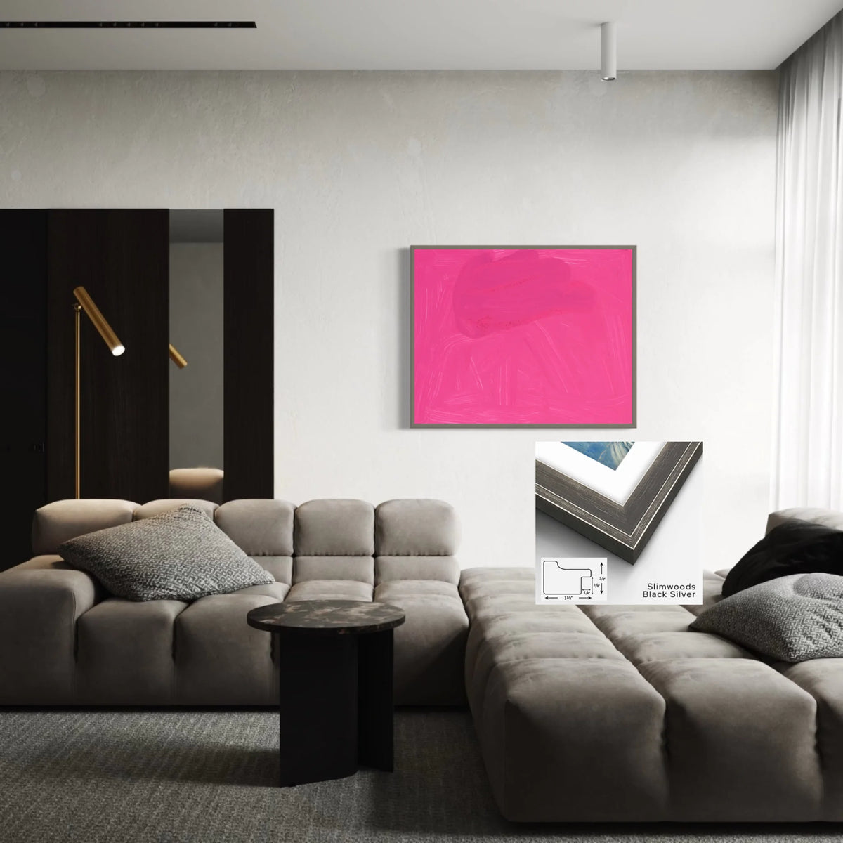 Framed canvas_Slimwood Black Silver_R 5 to 4_CP-45x36x0.75-SBS-1.125x0.75