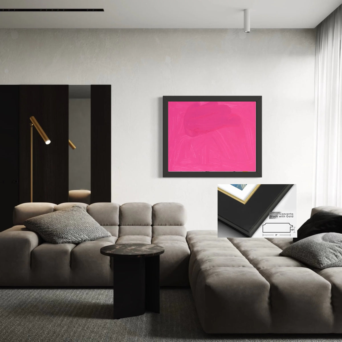 Framed canvas_Concerto Black God_R 5 to 4_CP-45x36x0.75-CBG-3x0.875