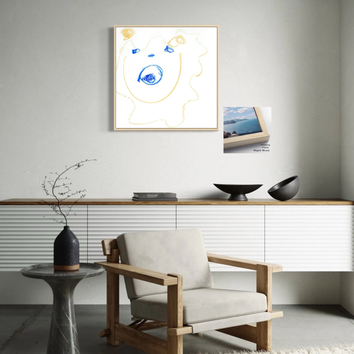 Canvas ratio 1 to 1_Floating_maple_CP-30x30-FM