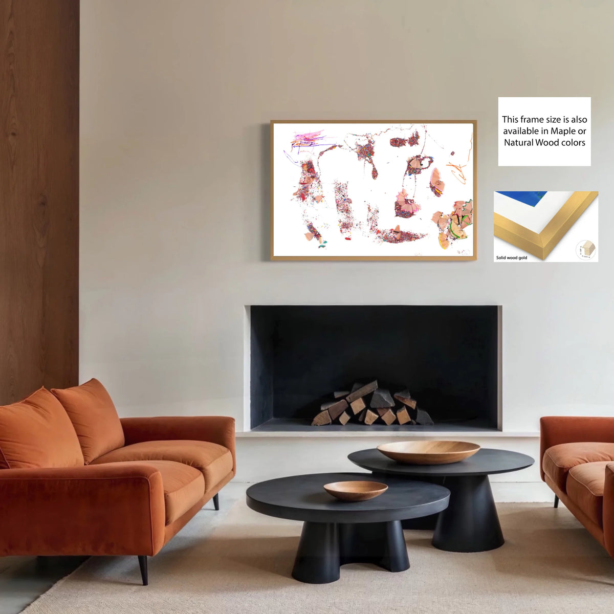 MU7F_Solid wood gold_Framed canvas_CP-30x45x0.75-SLDWG-0.8x1