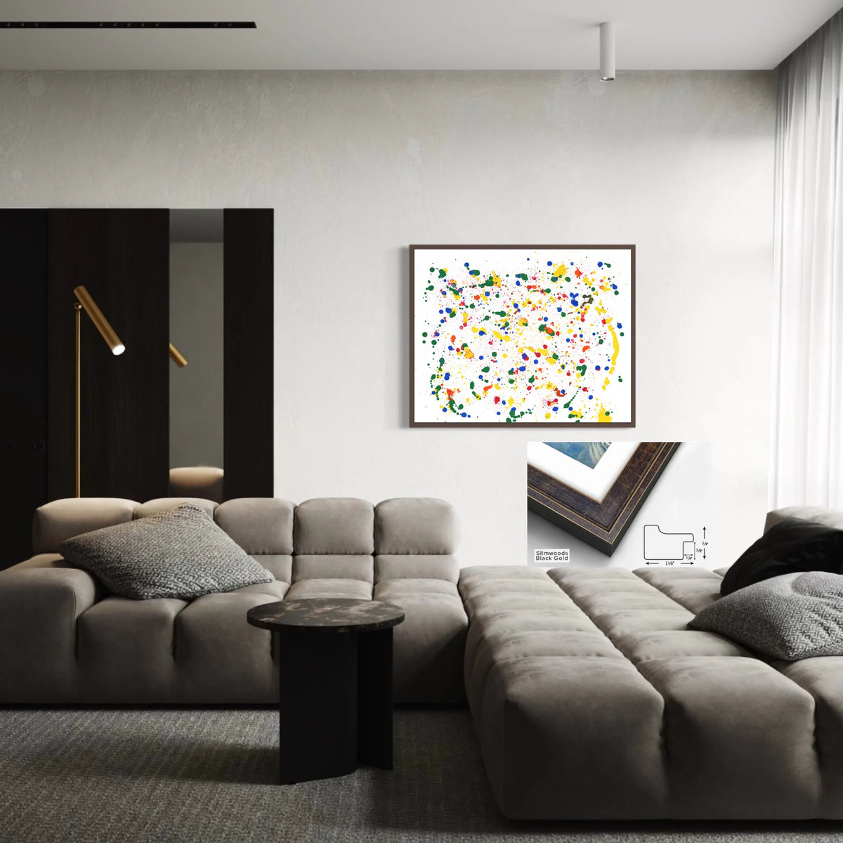 Framed canvas_Slimwood Black Gold_R 5 to 4_CP-45x36x0.75-SBG-1.125x0.75