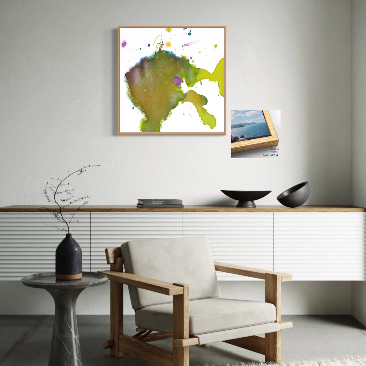 Canvas ratio 1 to 1_Floating_oak_CP-30x30-FO