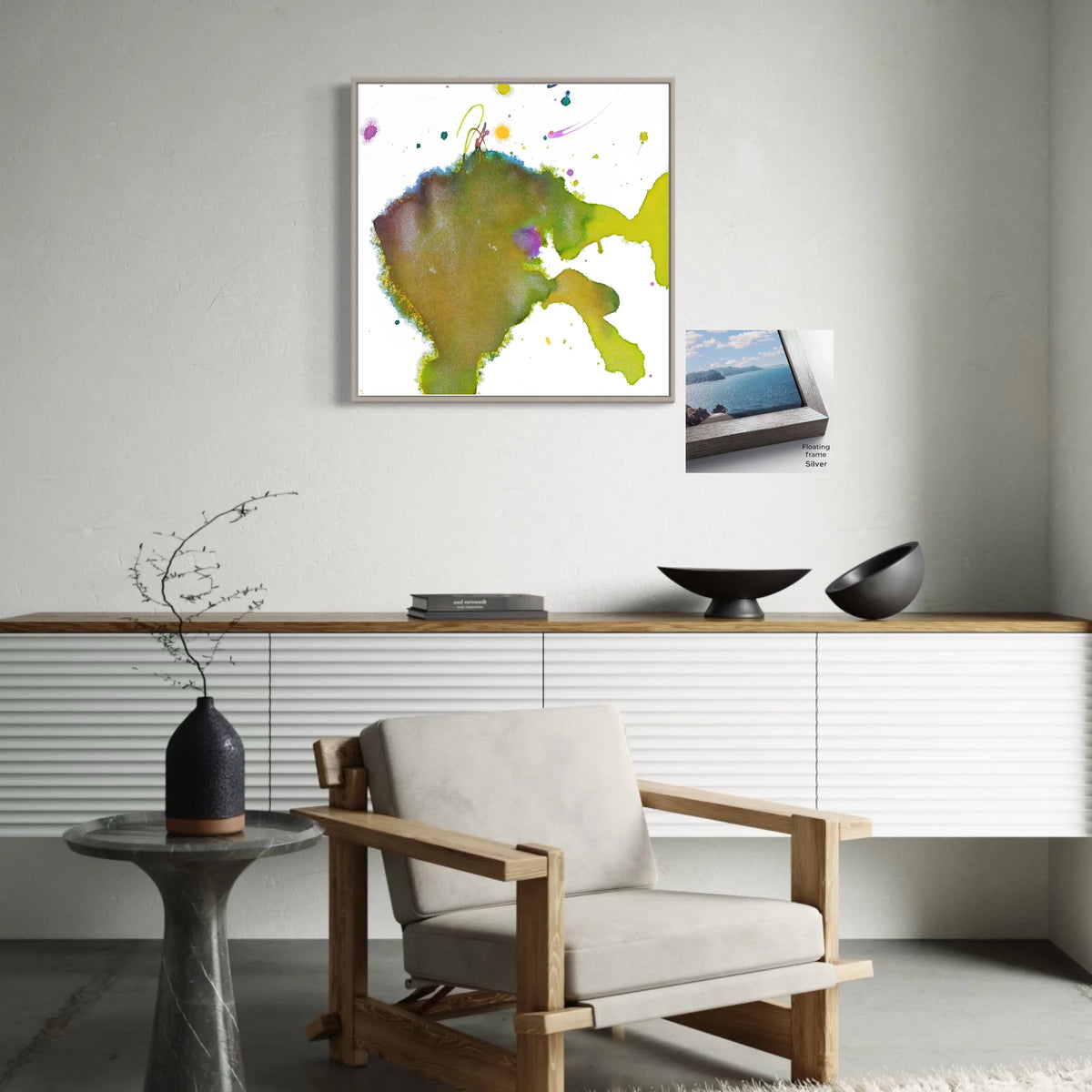 Canvas ratio 1 to 1_Floating_Silver_CP-30x30-FS