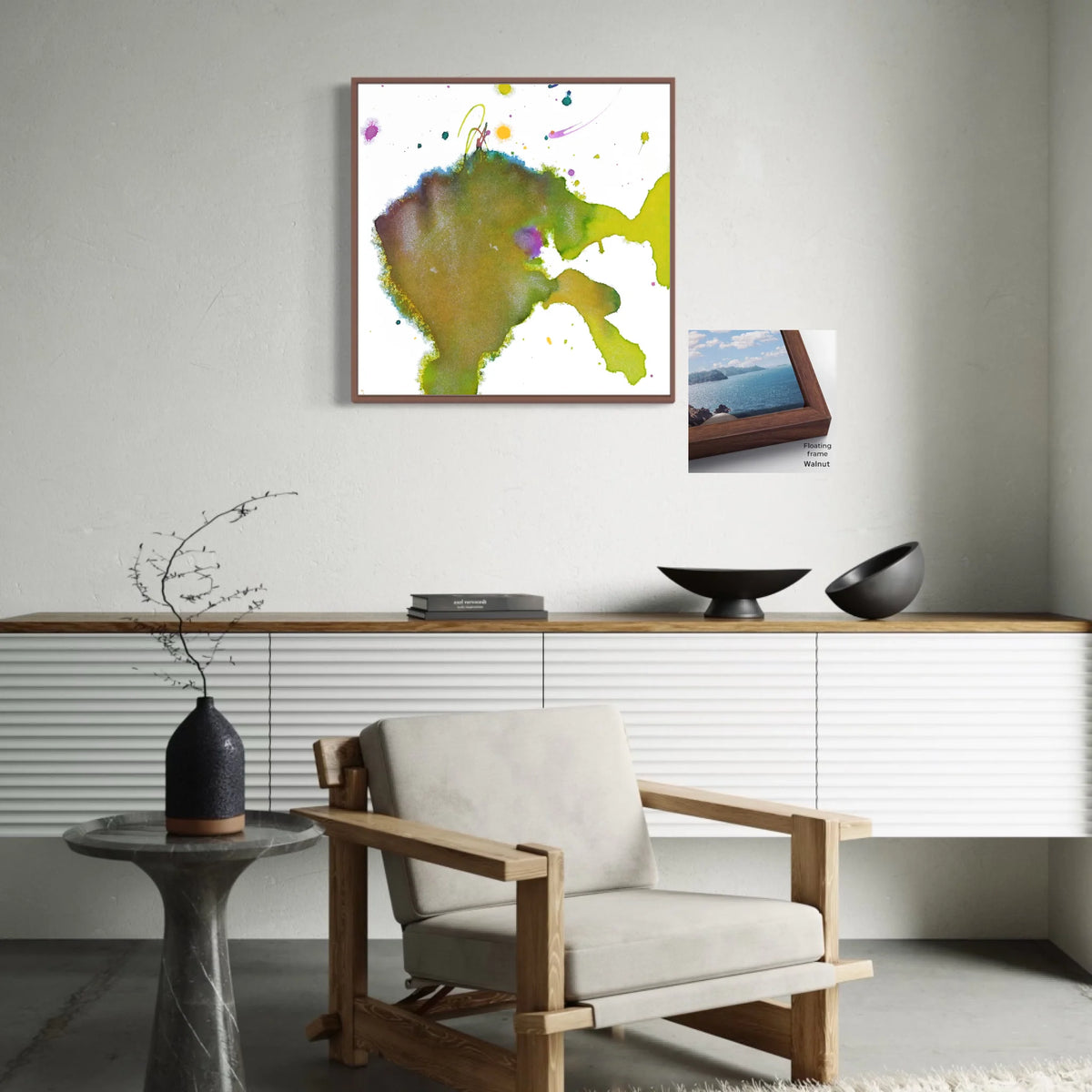 Canvas ratio 1 to 1_Floating_walnut_CP-30x30-FWa