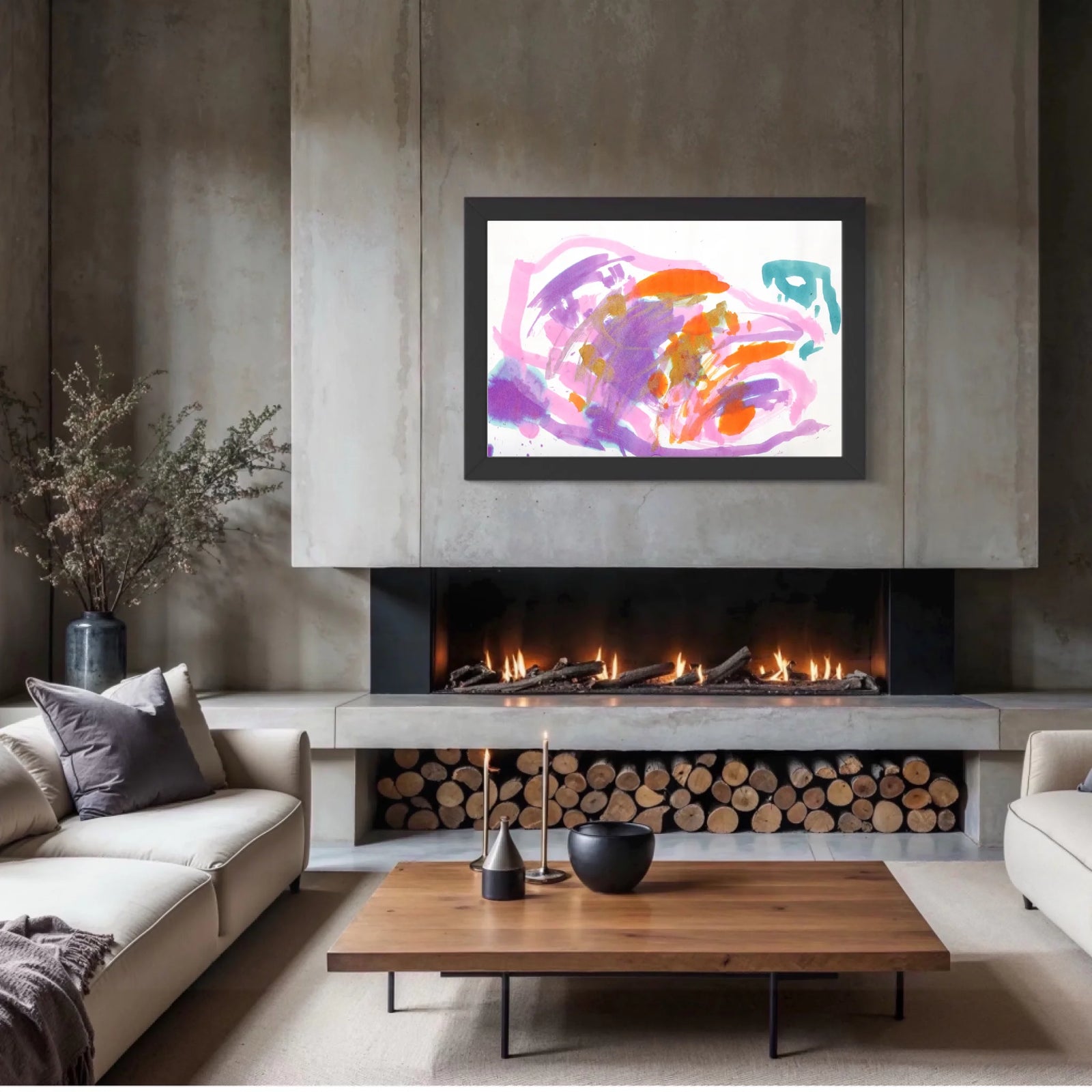 MU4A_Concerto_black_with_gold_framed canvas_CP-30x45x0.75-COBG-3x0.9
