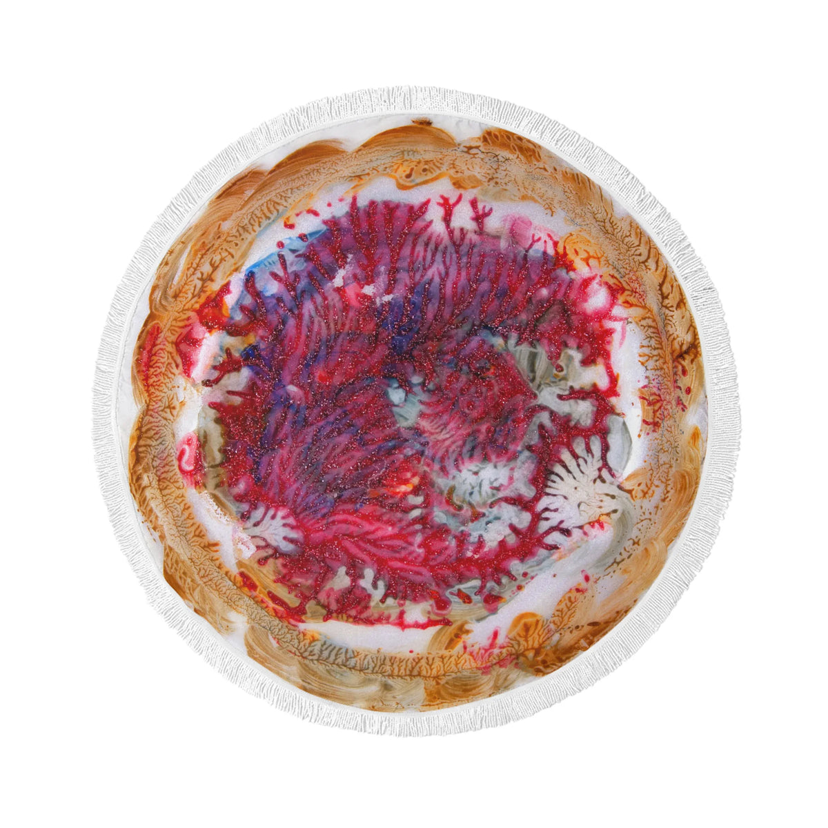 Round beach towel Coral Designs Spring26
