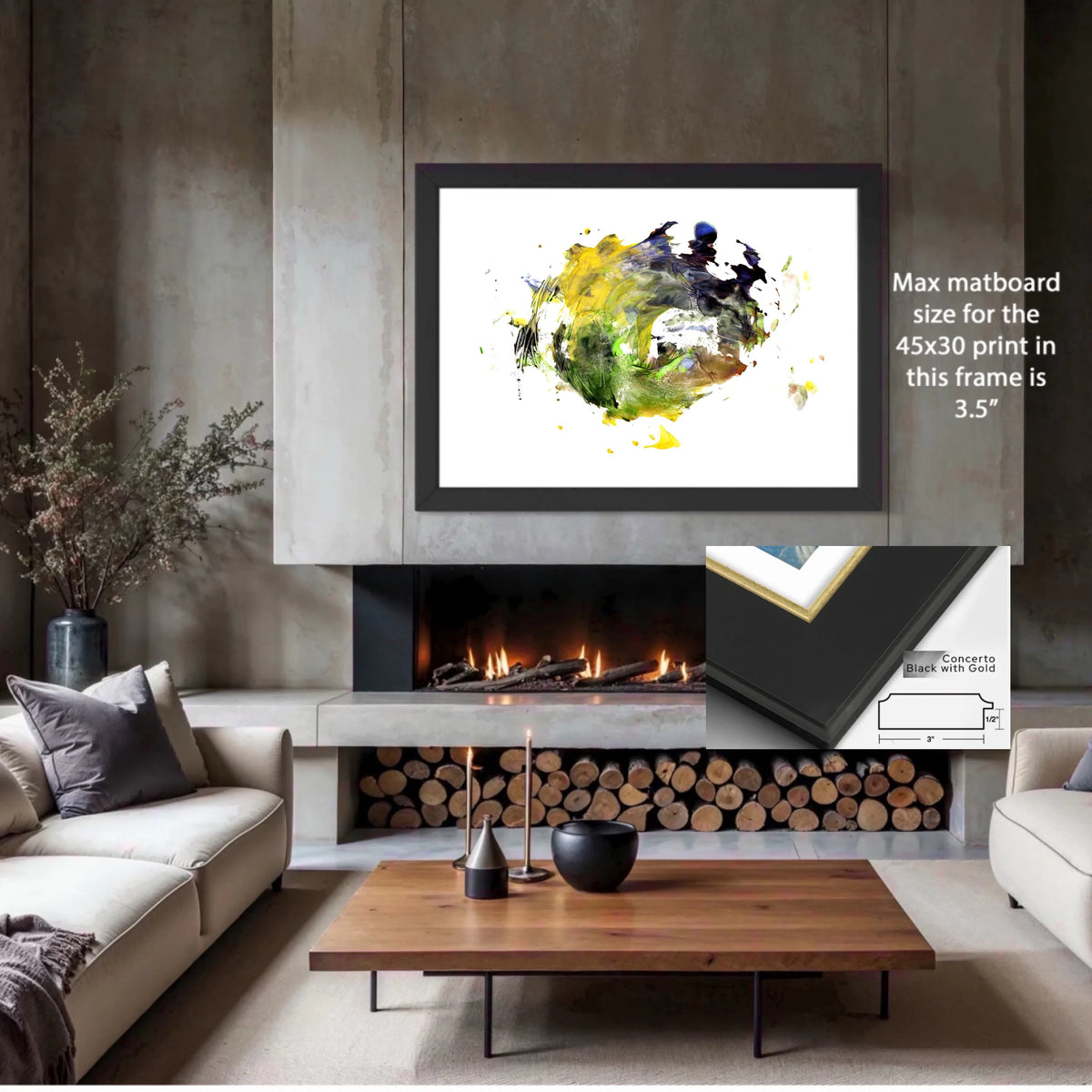 MU4A_Concerto_black_with_gold_3.5%22white mat_PP-45x30-WM4-COBG-3x0.9