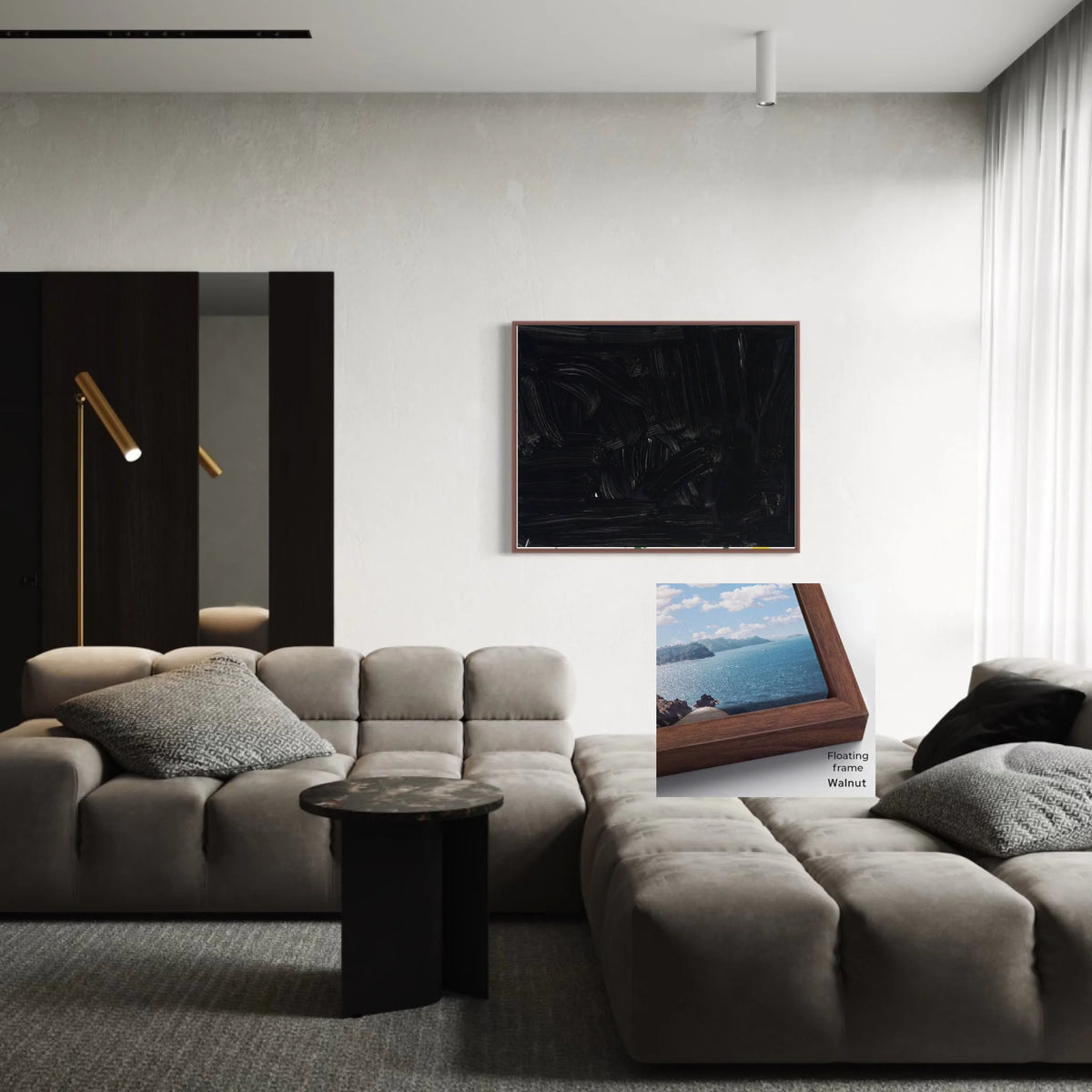Floating_framed canvas_Walnut_R 5 to 4_CP-45x36x0.75-FWa