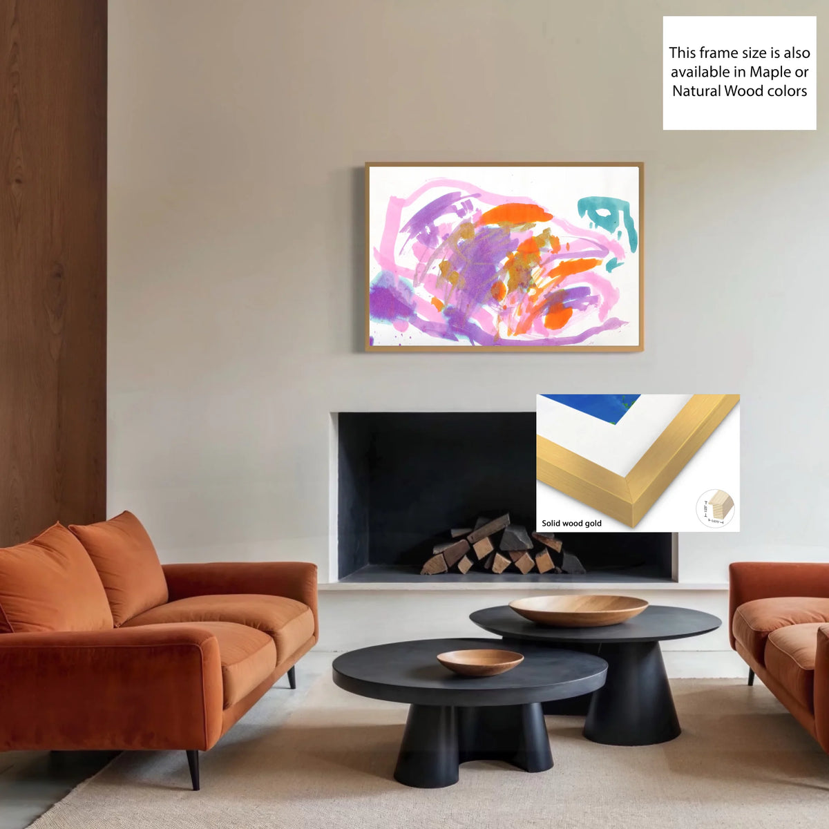 MU7F_Solid wood gold_Framed canvas_CP-30x45x0.75-SLDWG-0.8x1
