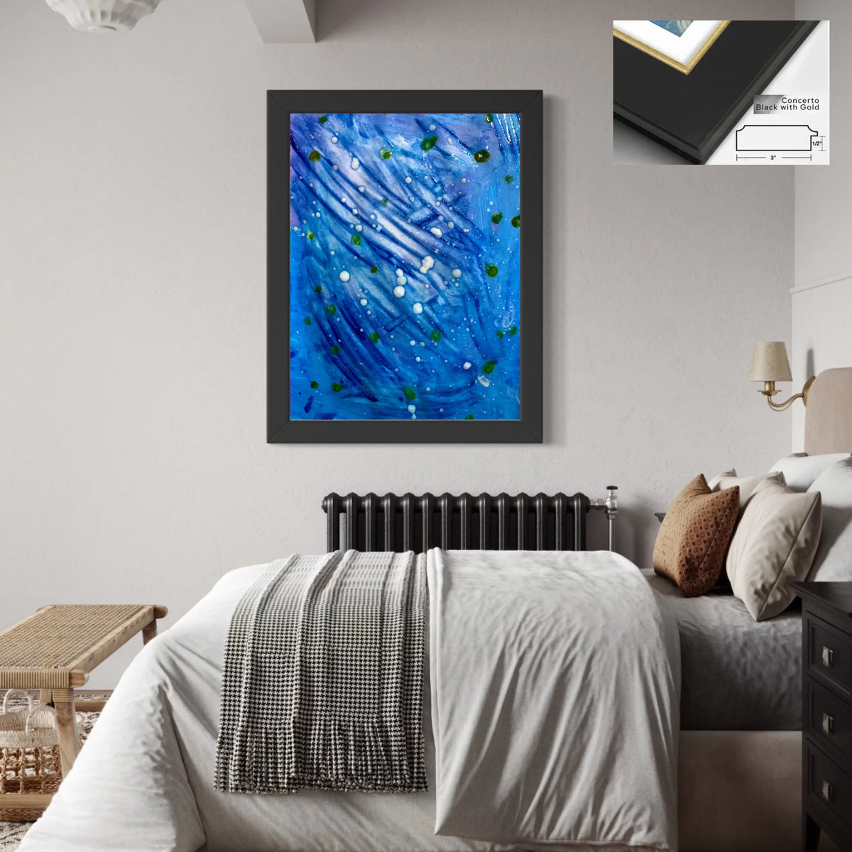 Concerto black with gold 3x1_R3to4_30x40in