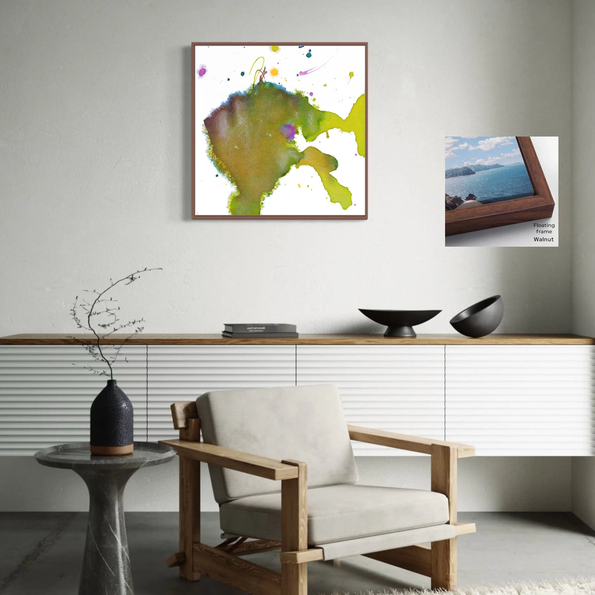 Canvas ratio 1 to 1_Floating_walnut_CP-30x30-FWa