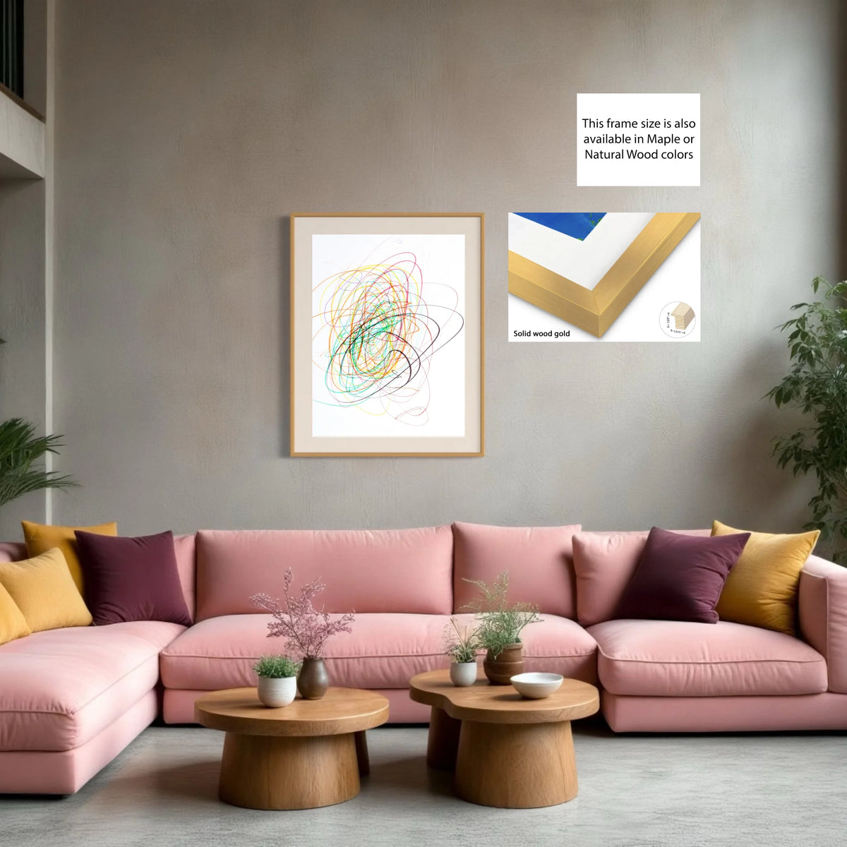 Paper prints_solid wood gold_off white matt 4%22_0.875x1.125_30x40in